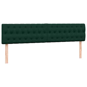 Box spring postel s matrací tmavě zelená 200x210 cm samet - obrázek 6