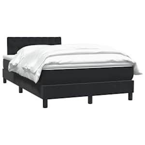 Box spring postel s matrací černá 120x220 cm samet - obrázek 3