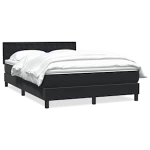 Box spring postel s matrací černá 160x210 cm samet - obrázek 2