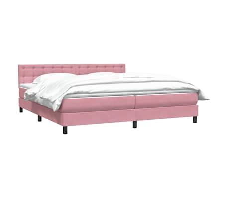 vidaXL kontinentalseng med madras 180x210 cm fl&oslash;jl lyser&oslash;d