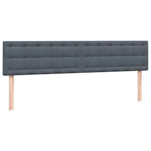 Box spring postel s matrací tmavě šedá 200x210 cm samet - obrázek 6