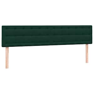 Box spring postel s matrací tmavě zelená 200x210 cm samet - obrázek 6