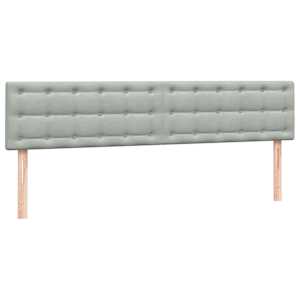 Box spring postel s matrací světle šedá 200x220 cm samet - obrázek 6