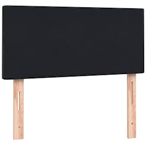 Box spring postel s matrací a LED černá 90x210 cm samet - obrázek 7