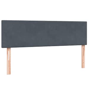 Box spring postel s matrací a LED tmavě šedá 160x210 cm samet - obrázek 7