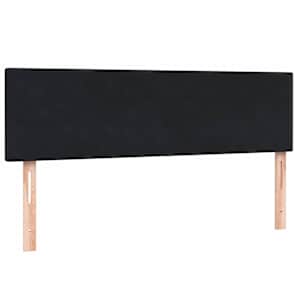 Box spring postel s matrací a LED černá 160x210 cm samet - obrázek 7