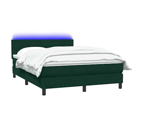 vidaXL s&ouml;t&eacute;tz&ouml;ld b&aacute;rsony rug&oacute;s &eacute;s LED-es &aacute;gy matraccal 160x210 cm