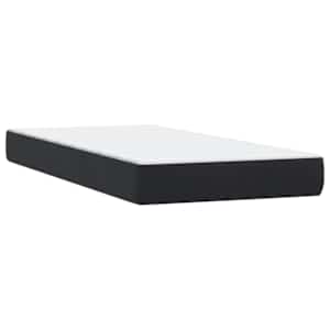 Box spring postel s matrací a LED černá 90x210 cm samet - obrázek 8