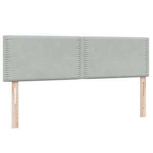 Box spring postel s matrací a LED světle šedá 160x210 cm samet - obrázek 7