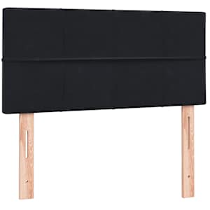 Box spring postel s matrací a LED černá 90x210 cm samet - obrázek 7