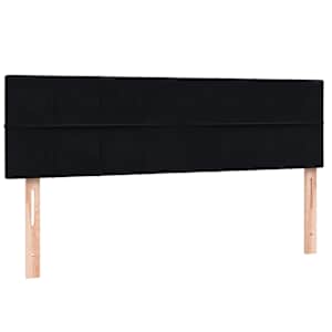 Box spring postel s matrací a LED černá 160x210 cm samet - obrázek 7