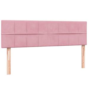 Box spring postel s matrací a LED růžová 160x210 cm samet - obrázek 7