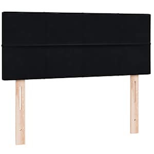 Box spring postel s matrací a LED černá 120x220 cm samet - obrázek 7