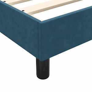 Box spring postel s matrací a LED tmavě modrá 100x210 cm samet - obrázek 14