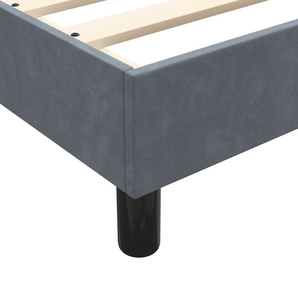 Box spring postel s matrací a LED tmavě šedá 180x220 cm samet - obrázek 14