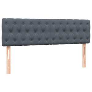 Box spring postel s matrací a LED tmavě šedá 160x210 cm samet - obrázek 7