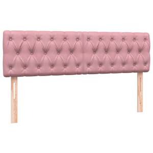 Box spring postel s matrací a LED růžová 160x210 cm samet - obrázek 7