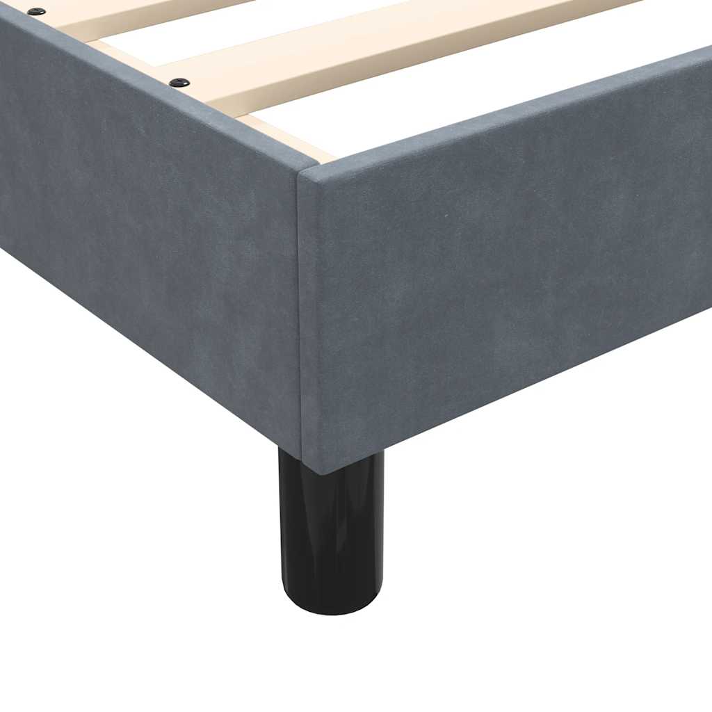 Box spring postel s matrací a LED tmavě šedá 180x210 cm samet - obrázek 14