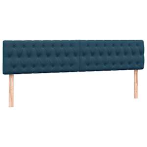 Box spring postel s matrací a LED tmavě modrá 200x210 cm samet - obrázek 7