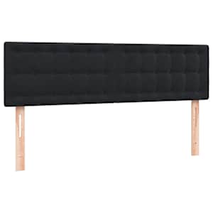 Box spring postel s matrací a LED černá 160x210 cm samet - obrázek 7