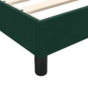 Box spring postel s matrací a LED tmavě zelená 200x210 cm samet - obrázek 14