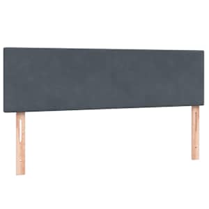 Box spring postel s matrací tmavě šedá 160x210 cm samet - obrázek 6
