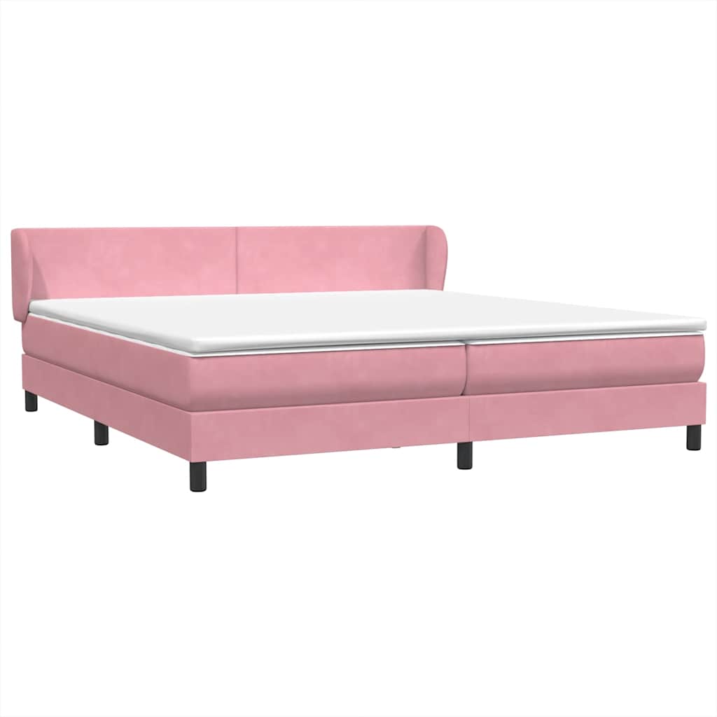 Thumbnail - vidaXL Boxspringbett mit Matratzen Rosa 180x210 cm Samt