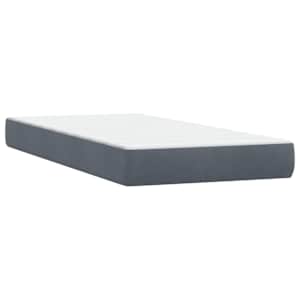 Box spring postel s matracemi tmavě šedá 200x210 cm samet - obrázek 6