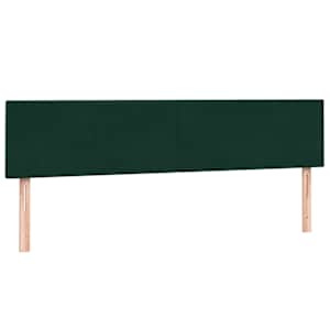 Box spring postel s matracemi tmavě zelená 200x210 cm samet - obrázek 7