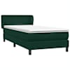 vidaXL Box Vedruvoodi madratsiga Tumeroheline 80x220 cm samet