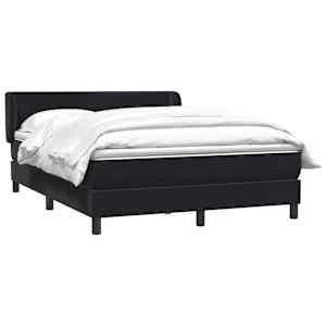 Box spring postel s matrací černá 160x220 cm samet - obrázek 10