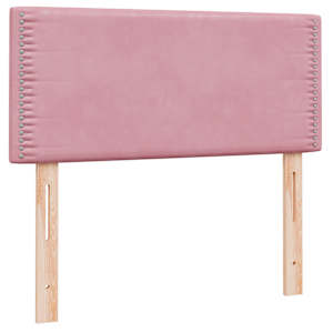 Box spring postel s matrací růžová 100x210 cm samet - obrázek 7