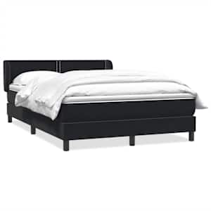 Box spring postel s matrací černá 160x210 cm samet - obrázek 2