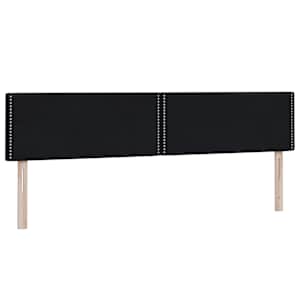 Box spring postel s matracemi černá 200x210 cm samet - obrázek 7