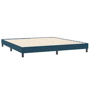 Box spring postel s matracemi tmavě modrá 200x210 cm samet - obrázek 5