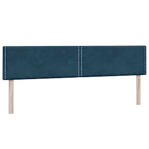 Box spring postel s matracemi tmavě modrá 200x210 cm samet - obrázek 7