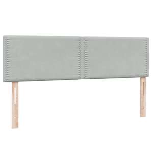 Box spring postel s matrací světle šedá 160x220 cm samet - obrázek 7