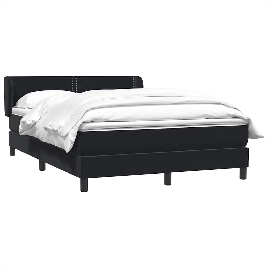 Thumbnail - vidaXL Boxspringbett mit Matratze Schwarz 160x220 cm Samt
