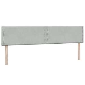 Postel Box Spring s matracemi Světle šedá 180x220 cm samet - obrázek 7
