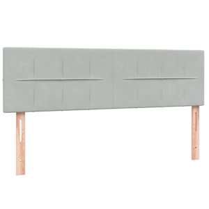 Box spring postel s matrací světle šedá 160x210 cm samet - obrázek 7