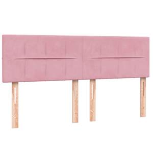 Box spring postel s matrací růžová 160x210 cm samet - obrázek 7