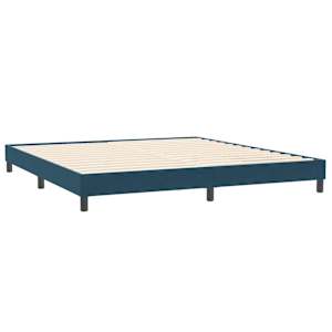 Box spring postel s matracemi tmavě modrá 200x210 cm samet - obrázek 5