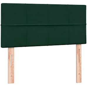 Box spring postel s matrací tmavě zelená 80x220 cm samet - obrázek 7