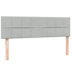 Box spring postel s matrací světle šedá 140x220 cm samet - obrázek 7