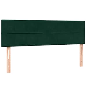 Box spring postel s matrací tmavě zelená 160x220 cm samet - obrázek 7