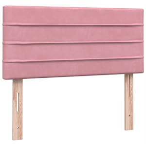 Box spring postel s matrací růžová 100x210 cm samet - obrázek 8