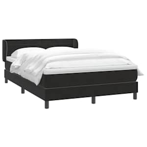 Box spring postel s matrací černá 160x210 cm samet - obrázek 3