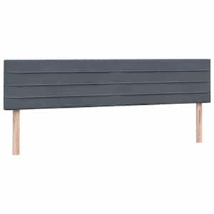 Box spring postel s matracemi tmavě šedá 200x210 cm samet - obrázek 8