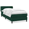 vidaXL Box Vedruvoodi madratsiga Tumeroheline 80x220 cm samet
