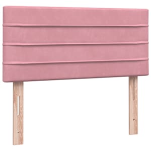 Box spring postel s matrací růžová 80x220 cm samet - obrázek 8